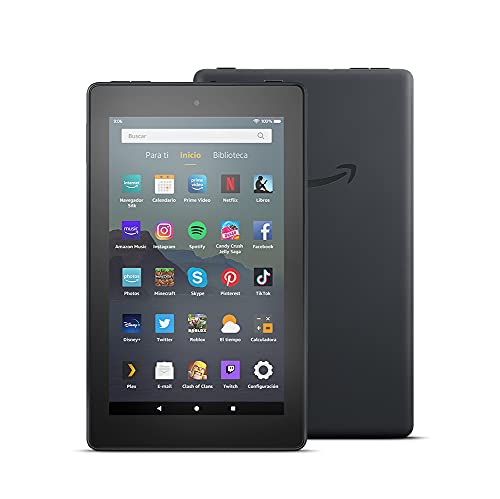 Tablet Fire 7, pantalla de 7'', 32 GB (Negro) - Con publicidad