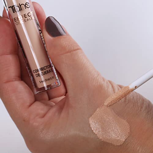 Tahe Concealer Perfect Corrector de Ojeras Fluido Ultra-Nutriente, con Ácido Hialurónico, 3 ml (Light)