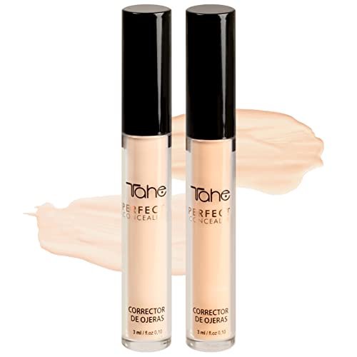 Tahe Concealer Perfect Corrector de Ojeras Fluido Ultra-Nutriente, con Ácido Hialurónico, 3 ml (Light)