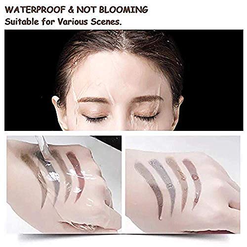 Tattoo Eyebrow Pen, 4 Puntos Microblading Para Cejas, Lápiz Para Cejas, Crea Un Maquillaje Profesional Duradero, Cejas Impermeables De Aspecto Natural (1#Castaño)