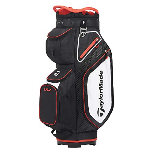 TaylorMade Pro 8.0 - Bolsa de carro para carrito, color negro, blanco, rojo, talla única