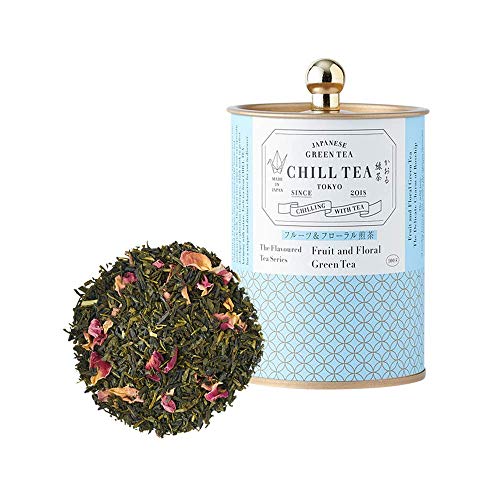 Té verde frutal y floral de CHILL TEATokyo - Té verde de hojas sueltas 100% japonés - Suave sabor frutado (100g)