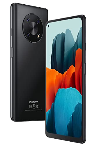 Teléfono Móvil 4G, Cubot Smartphone Libre MAX 3 Pantalla 6,95'' Cámara Triple 48MP+16MP con IA 4GB+64GB 256GB Expandible Barato y Bueno Batería 5000mAh, Android 11 con NFC Huella Táctil, Negro