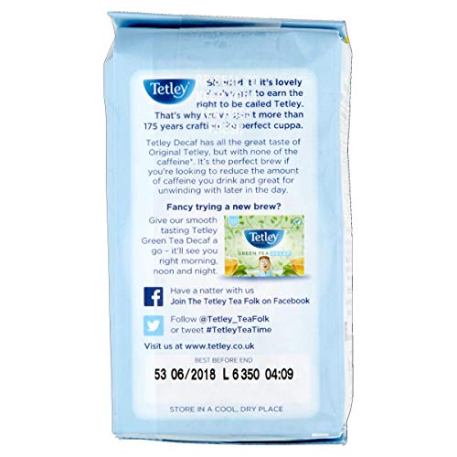 Tetley A06070 - One Cup Decaf Teabags A06070 (PK 160)