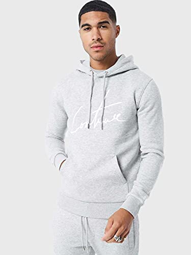 The Couture Club Essential Signature Slim Fit Sudadera con capucha - Gris, gris, S