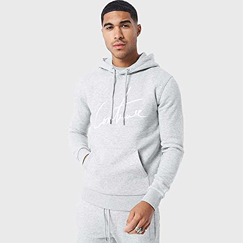 The Couture Club Essential Signature Slim Fit Sudadera con capucha - Gris, gris, S