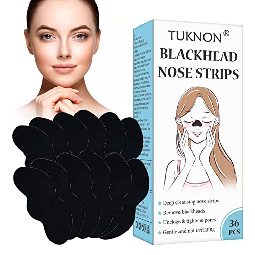 Tiras De Espinillas,Tiras Nasales De Eliminación De Puntos Negros,Blackhead Nose Strips,Nose Strips,Tiras De Limpieza Profunda Para Los Poros De La Nariz Para La Eliminación De Puntos Negros,36 Piezas