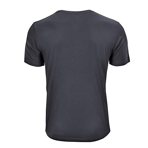 Tom Tailor T-Shirt with Logo-Print Camiseta, Gris (Tarmac Grey 10899), Large para Hombre