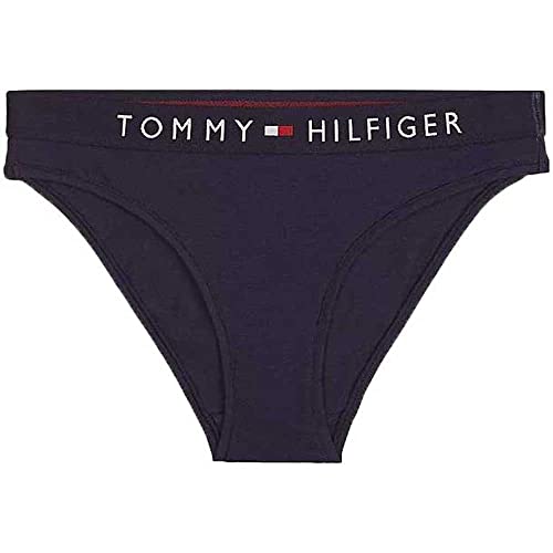 Tommy Hilfiger Briefs B Braguitas con Cintura Elástica y Logo, Azul (Navy Blazer), M para Mujer