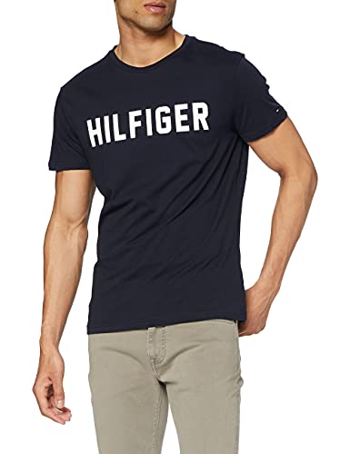 Tommy Hilfiger Cn SS tee Hilfiger Camisa, Desert Sky, MD para Hombre