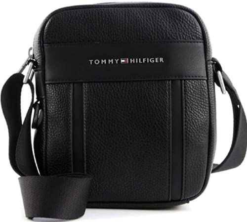 Tommy Hilfiger TH Downtown Mini Reporter, Hombre, Black, Medium