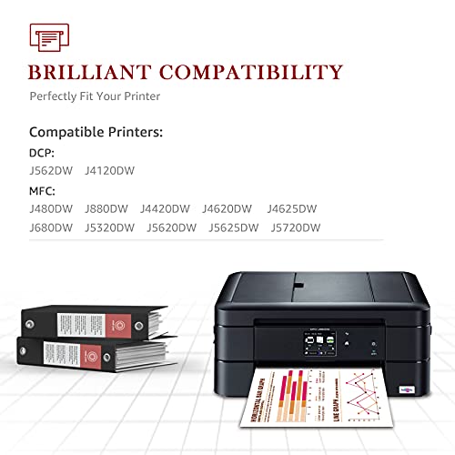 Toner Kingdom LC223 LC223XL Cartuchos de Tinta Compatibles de Reemplazo para Brother DCP-J4120DW DCP-J562DW MFC-J5625DW J4625DW J5320DW J5720DW J880DW J5620DW J680DW J4420DW J4620DW J480DW (15 Pack)