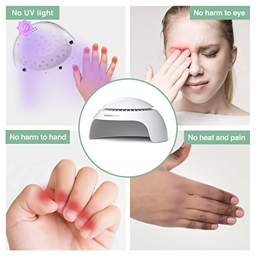 TOUCHBeauty Secador de Uñas para Esmalte de Uñas Normal con Secador de Aire y LED Dispositivo de Secado de Esmalte de Uñas （No para Esmalte de Uñas en Gel）AG-2130