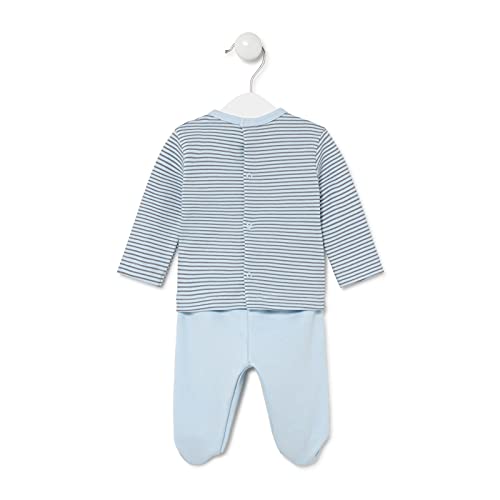 TOUS BABY - Set 2 piezas Primera Puesta. (1 Mes, Classic-1503 Celeste)