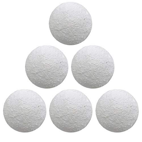 TOYANDONA 6 Piezas Bola de Espuma Blanca Bolas de Poliestireno de Espuma de Poliestireno Decoración de Fiesta Bola de Espuma Mini Bola Artesanal para Hacer Adornos de Bricolaje