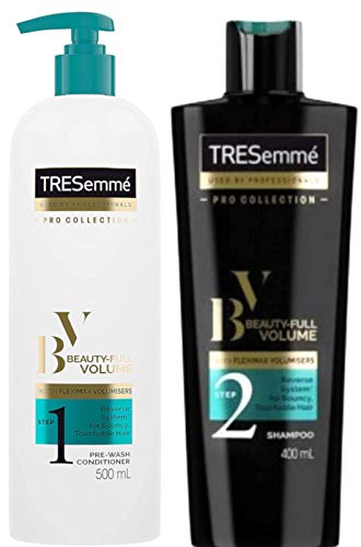 TRESemme BEAUTY FULL VOLUME Duo - Preparador de prelavado 500ml + CHAMPÚ 400ml