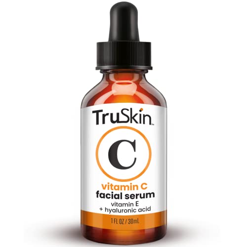 TruSkin Naturals - Sérum de vitamina C para el rostro, sérum facial orgánico antienvejecimiento con ácido hialurónico. Envase de 30 ml