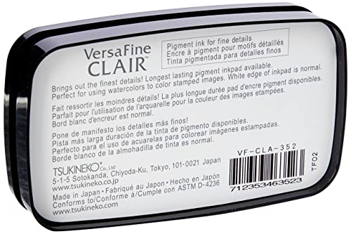 Tsukineko mañana Niebla VersaFine Almohadilla de Tinta Clair, Material sintético, Gris, 5,6 x 9.7 x 2.3 cm, 5.6 x 9.7 x 2.3 cm