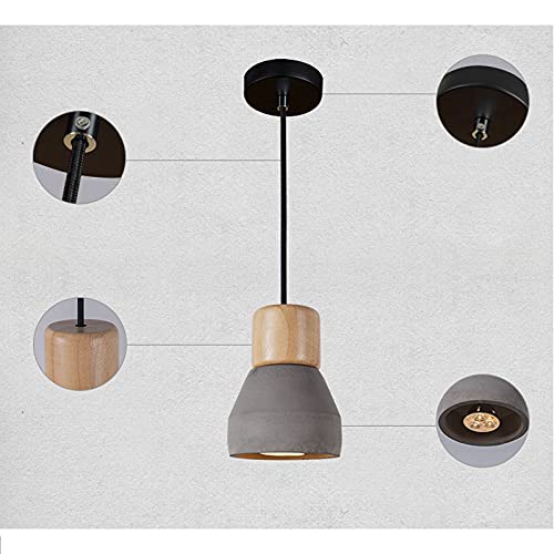 TTBDDDYH Lámparas Colgantes Moderno Macaron Lámpara Colgante de hormigón Cocina Isla Luz de Techo Cemento Sombra Candelabros Decoración Industrial Lámpara Colgante para Comedor Café Club Restaurante