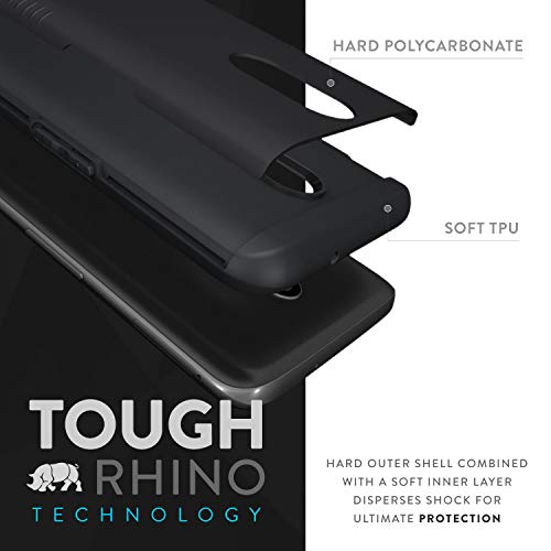 TUDIA Estuche OnePlus 6T, [Serie Merge] Doble Capa Resistente Reforzado Estándar Militar Protección Extrema contra Caídas/Resistente con Cámara Delgada Estuche para Teléfono OnePlus 6T (Negro Mate)