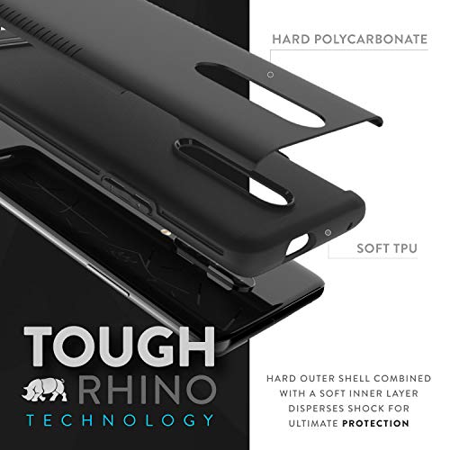 TUDIA OnePlus 7 Pro Estuche, Slim-Fit [Serie Merge] Estuche para Teléfono Extreme Protective Premium de Doble Capa para OnePlus 7 Pro (2019) (Negro Mate)