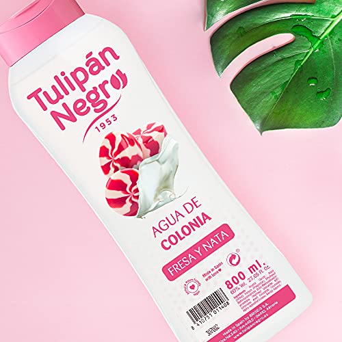 Tulipán Negro Agua De Colonia Negro Fresa Y Nata, 800 ml