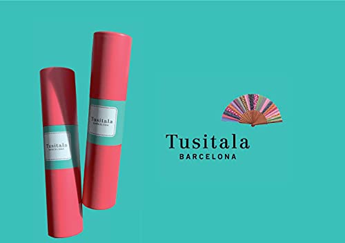 Tusitala Barcelona - Abanico Gorrión verde con diseño exclusivo - Abanicos originales de madera y algodón -Abanicos españoles-Colección Alzar la mirada