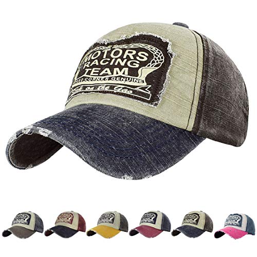 UMIPUBO Gorras Beisbol Deportes Unisex Adjustable al Aire Libre Cap clásico algodón Sombrero Motocicleta Gorras de béisbol (E, Talla única)