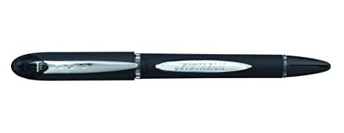 Uni-Ball Jetstream SX-210 - Bolígrafo (Negro, Cromo, Negro, De plástico, Caucho, Acero inoxidable), paquete de 12 unidades