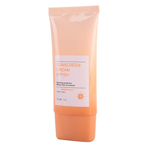 Unseen Sunscreen spf 50+, Crema de protección solar facial Verano impermeable a prueba de sudor Protección solar Loción bloqueadora solar, 50g