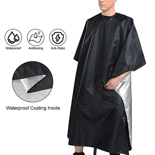 URAQT Capas para Peluqueria, Capa de Barbero Profesional, Capas de Corte Peluqueria Impermeable de Cuerpo Entero para Peinado, Cortes y Colores