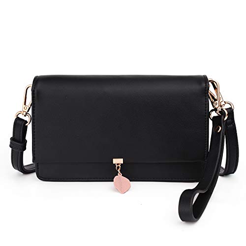 UTO - Bolso Bandolera de Mujer Bolso de Hombro de PU Elegante Bolso para Mujeres con Tarjetero