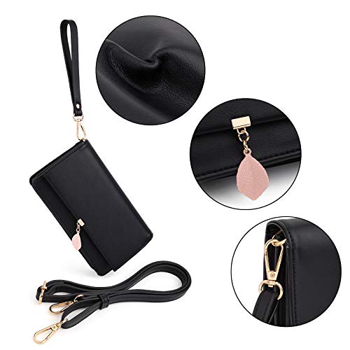 UTO - Bolso Bandolera de Mujer Bolso de Hombro de PU Elegante Bolso para Mujeres con Tarjetero