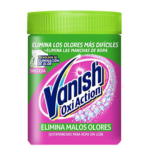 Vanish Oxi Action Elimina Olores- Quitamanchas para Ropa Blanca y de Color con Eliminación del Olor, en Polvo, Sin Lejía - Pack de 2 x 840 g