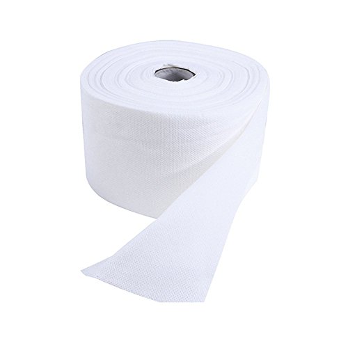 VASANA 1Roll Desechable Blanco Algodón Desechable Limpieza Cara Toalla Facial Limpio Paño Facial Suave Almohadillas Limpiadoras Limpiadoras Multiusos Paño de Limpieza Tejido para el Cuidado de la Piel