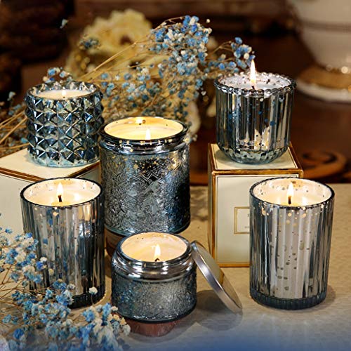 Velas De Aromaterapia Velas Perfumadas con Aceites Esenciales, Velas Perfumadas De Cristal De Cielo Estrellado para El Hogar, Velas Románticas Sin Humo para Restaurantes, Regalos Navideños