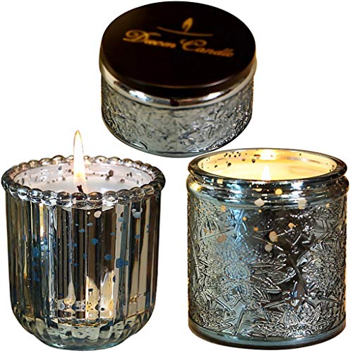 Velas De Aromaterapia Velas Perfumadas con Aceites Esenciales, Velas Perfumadas De Cristal De Cielo Estrellado para El Hogar, Velas Románticas Sin Humo para Restaurantes, Regalos Navideños