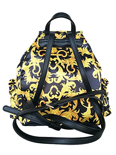 VERSACE JEANS COUTURE Mochila de mujer color negro estilo barroco