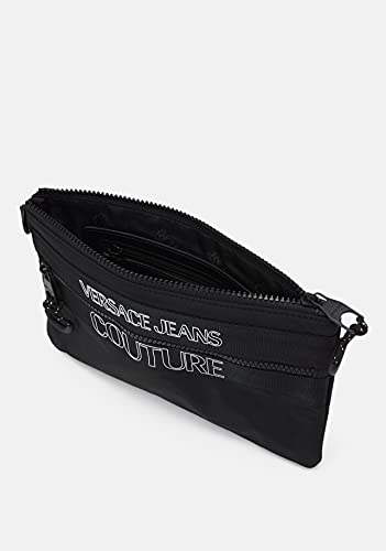 VERSACE UOMO Pochette Logo Frontale Nero Mod. E3 YWAPA271895