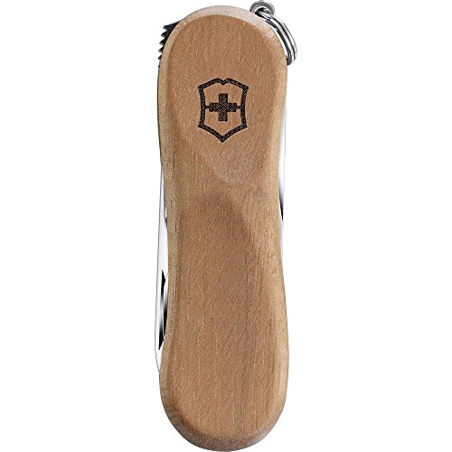 Victorinox V06461.63B1 Navaja Pequeña Nail Clip Wood 580, Blister, marrón, S