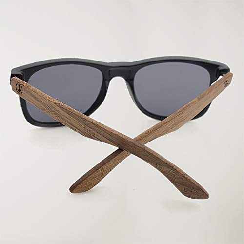 VIENTO Hybrid Forest Gafas de Sol de Madera (Negro)