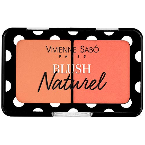 VIVIENNE SABÓ | Paleta Duo Colorete Marché aux Fleurs 04 | Tono Intenso y Suave Mezclable | Para Todo Tipo de Piel | Cruelty Free