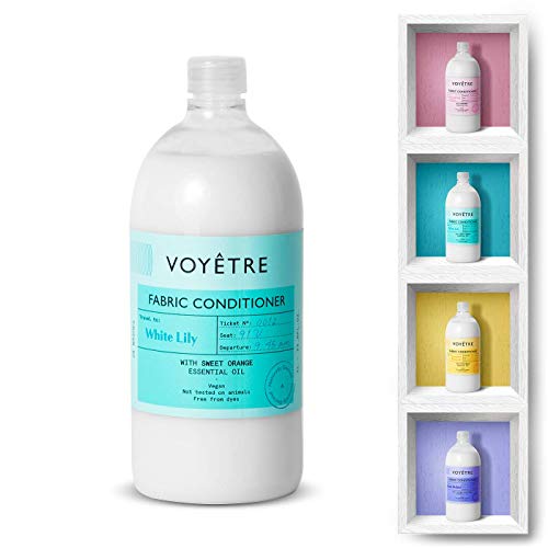 Voyetre Suavizante Concentrado para lavadora – Natural, vegano, fórmula biodegradable [1L – 28 lavados] (White Lily)