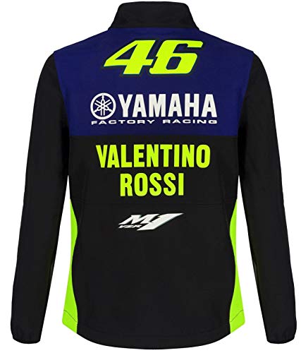 VR46 Yamaha Valentino Rossi - Chaqueta softshell para hombre, talla, azul, L