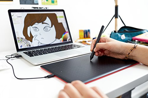 Wacom One by Wacom Medium Tableta digitalizadora 2540 líneas por Pulgada 216 x 135 mm USB Negro - Tableta gráfica (Alámbrico, 2540 líneas por Pulgada, 216 x 135 mm, USB, Pluma, 133 pps)