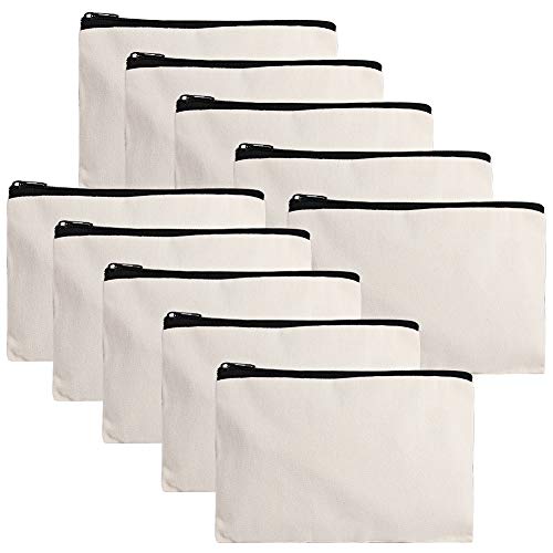 Weiye Bolsas de lona en blanco de sublimación premium reutilizables lavables bolsas de compras para bricolaje, 10 piezas/12 piezas