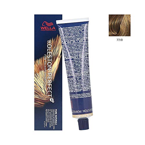 Wella Koleston Perfect Me+ Pure Naturals - Tinte para el pelo, tono 77/0, 60 ml