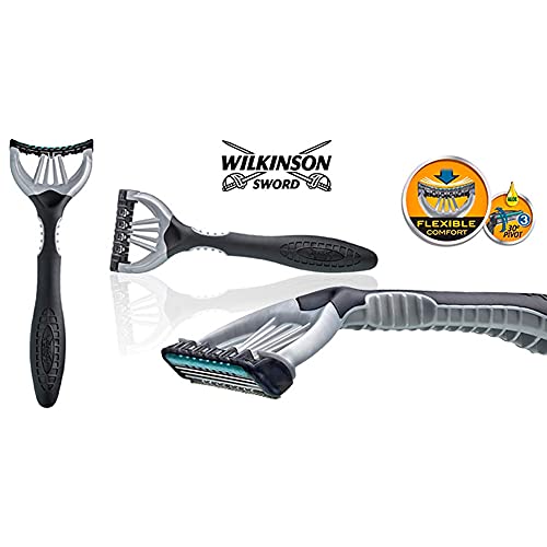 Wilkinson Sword Xtreme 3 Activ - Maquinillas de Afeitar Desechables Premium Ultra Deslizantes de 3 Hojas para Hombres, Cabezal Flexible con Banda Lubricante con Aloe y Jojoba, Pack de 4 Es