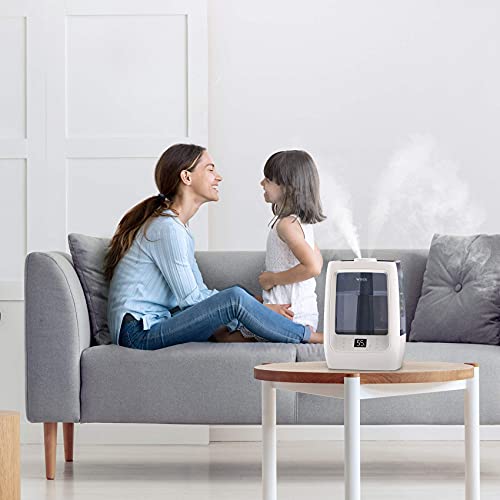 Winix L500 (Nuevo de 2021). Humidificador Ultrasónico de 7.5L. Capacidad máxima 50m². Vapor cálido y frío, silencioso, luz Nocturna. Capacidad de humidificación hasta 400 ml/h.