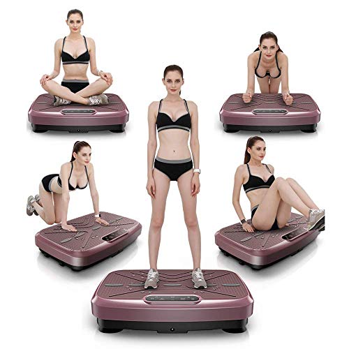 WLGQ Placa de Fitness Vibración Power Plate Plataforma Pérdida de Peso Tonificación Corporal Plataforma oscilante Máquina de Ejercicios Equipo de Entrenamiento Entrenador de sacudidas de Cuerpo e